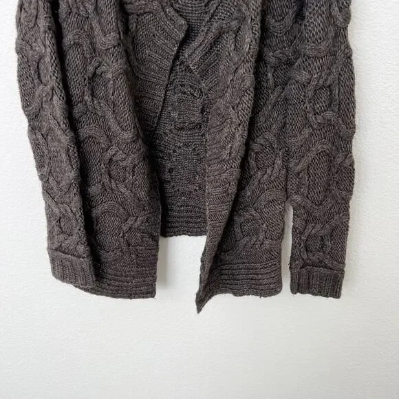 J. Crew Brown Cable Knit Cardigan - Picture 6 of 11